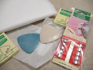 接着芯、チョーク、クリップ