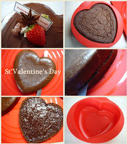 バレンタインのチョコレートケーキ Bienvenue Chez Nous