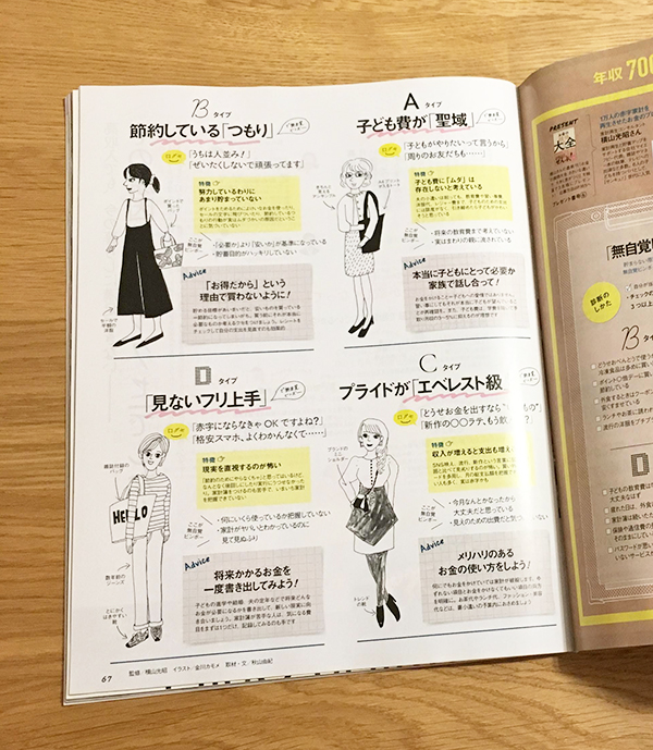 再び 雑誌 サンキュ イラスト Kanagawa Kamome カモメのブログ