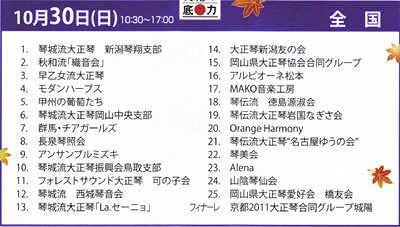 国民文化祭2011大正琴の祭典30日