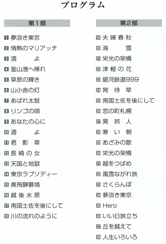 琴伝流大正琴第39回長野県大会プログラム