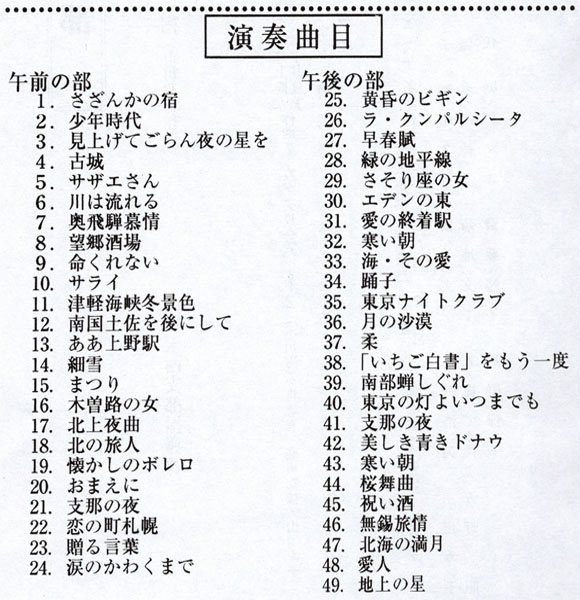 琴伝流大正琴第35回埼玉県西部地区大会プログラム