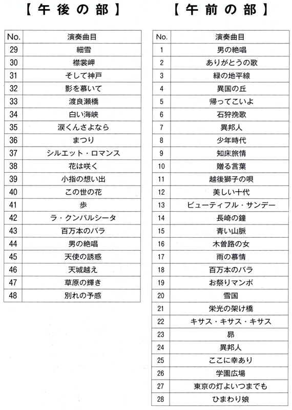 琴伝流大正琴第20回栃木県大会プログラム