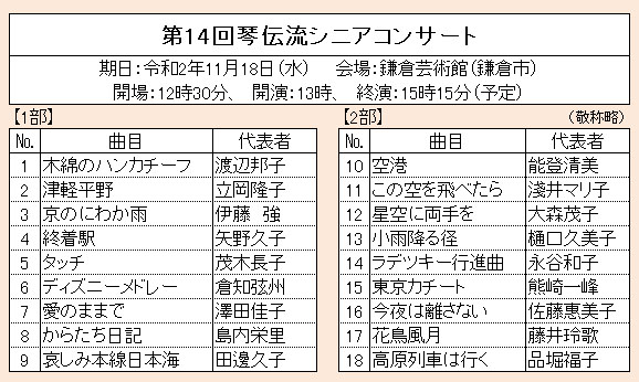 第14回琴伝流シニアコンサート2