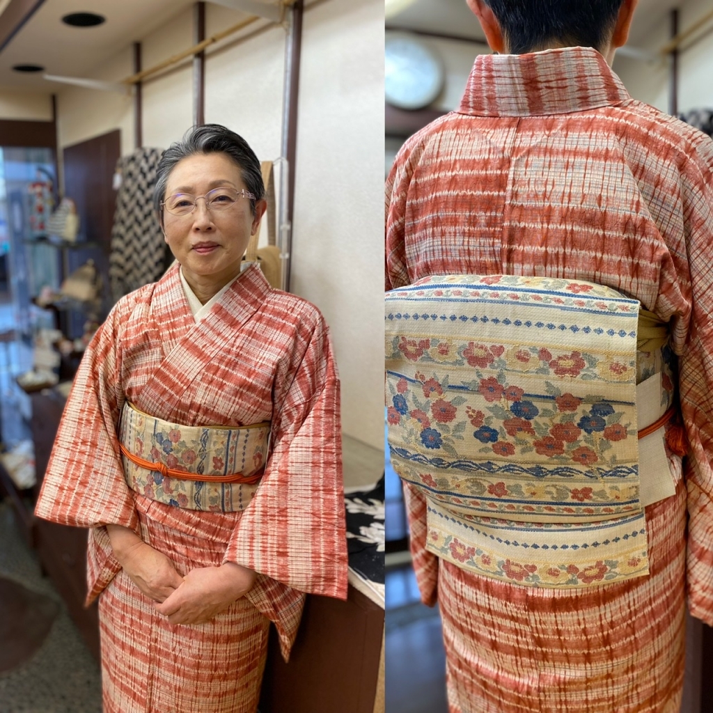 七五三　鬼しぼちりめん　七歳　帯 七五三 鬼しぼちりめん 七歳 帯