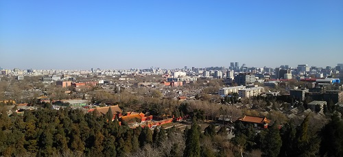 北京の景山公園から