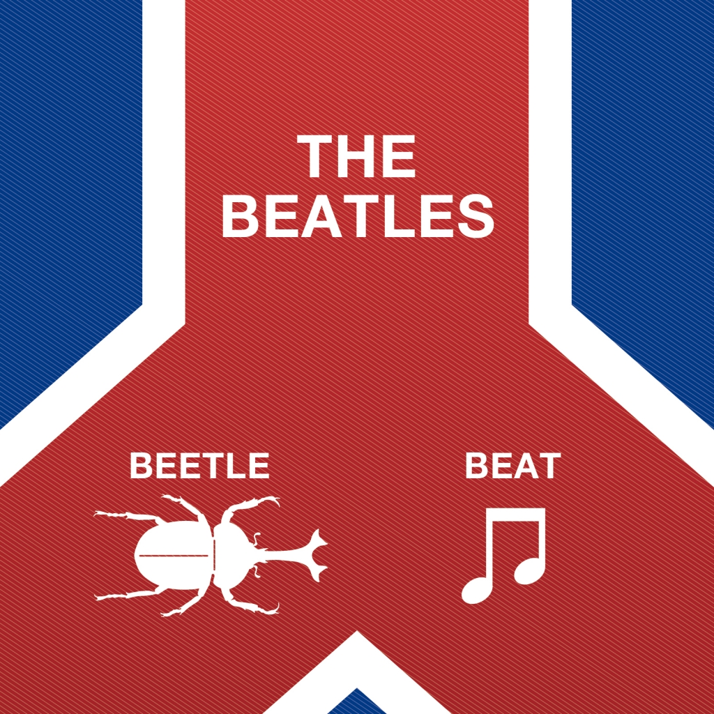 ビートルズ バンド名の由来はカブトムシ The Beatles Infographic