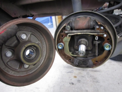 リアブレーキ,ドラム,カップ交換,ライニング