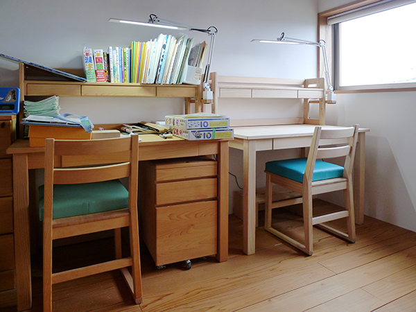 ひのき無垢 学習机セット2
