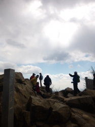 筑波山、女体山山頂風景☆17-3-10