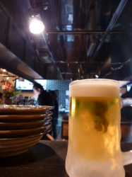 かばち、厨房とビール☆17-6-24