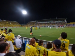 柏スタジアム、得点後の柏サポーター☆18-8-25
