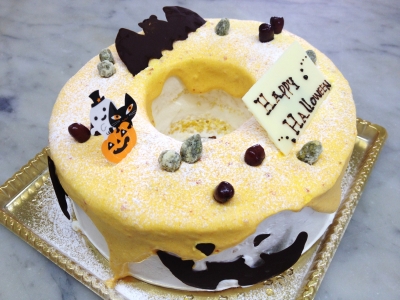 かぼちゃシフォンデコレーション 菓子工房エクラタンのブログ 石川県野々市市のケーキ屋さん