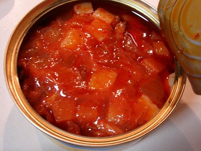 唐辛子入りツナ缶