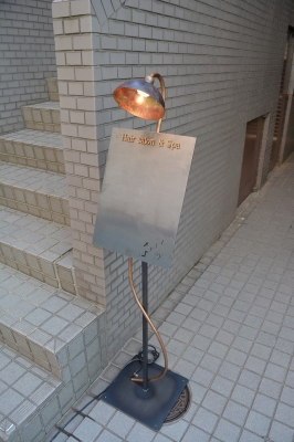 メニュー台　アイアン 照明