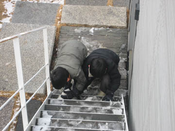 雪遊び