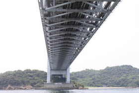 真下から