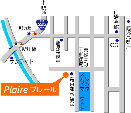 プレール案内地図