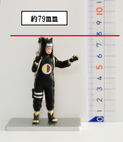 NARUTO（ナルト）フィギュア ナルト忍形集「カンクロウ」の寸法（規格