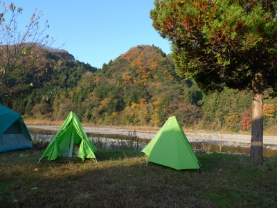 大子町やなせキャンプ場テント