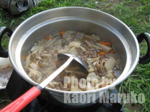 芋煮 しょう油 牛肉