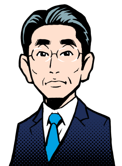 政治家候補者似顔絵＿自民党岸田文雄_イラストレーター平戸三平