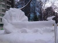 三沢雪像
