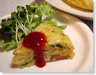 ポテト入りスパニッシュ風オムレツ