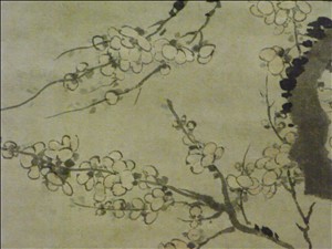 汪士慎「梅画図軸」
