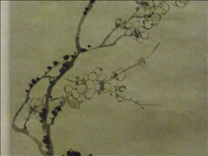汪士慎「梅画図軸」