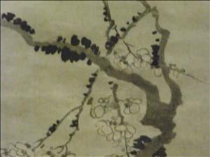 汪士慎「梅画図軸」