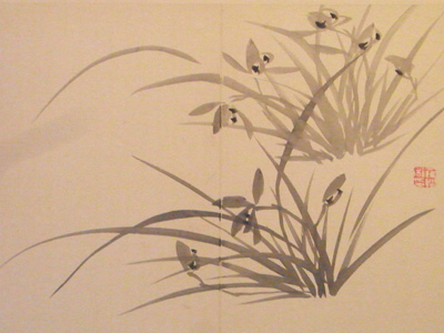 蘇州博物館 羅聘「蘭画冊」