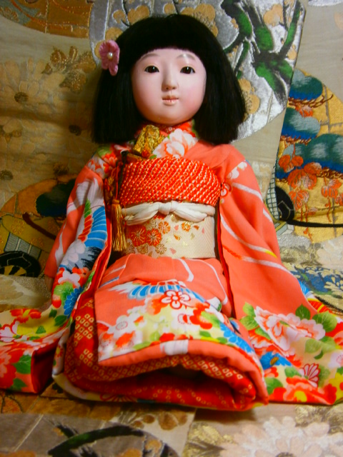 市松人形 遥香ちゃん42cm | 和ビスクドール 着物ビスク そして市松人形