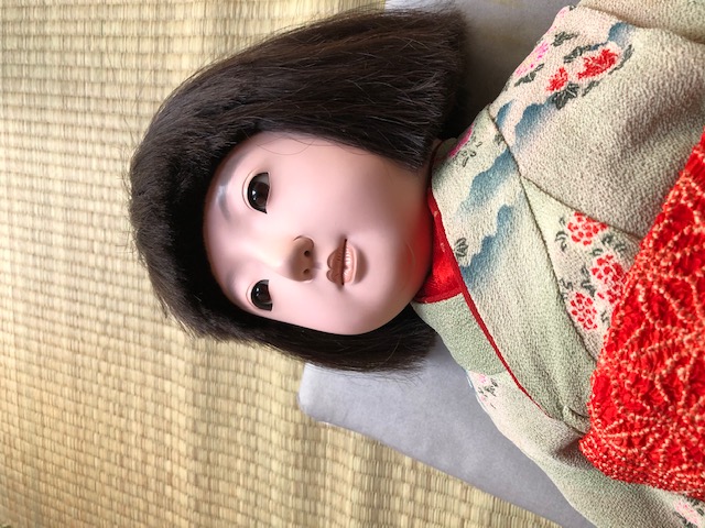市松人形 櫻國 60㎝ 爪切りの子 | 和ビスクドール 着物ビスク そして