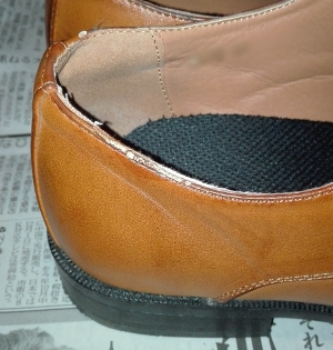 紳士靴 トップラインがはげる