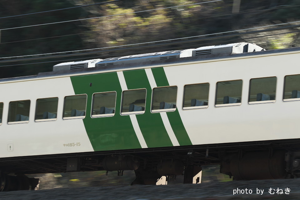 185系と言えば斜めのストライプ | 世界に広げよう鉄道と鉄道写真のWA