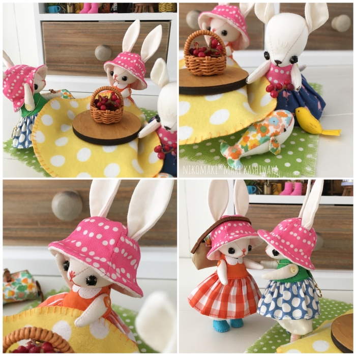 きのこハットのオーダーチビうさぎ Custom Made Little Bunny With A Mushroom Hat Nikomaki Gallery