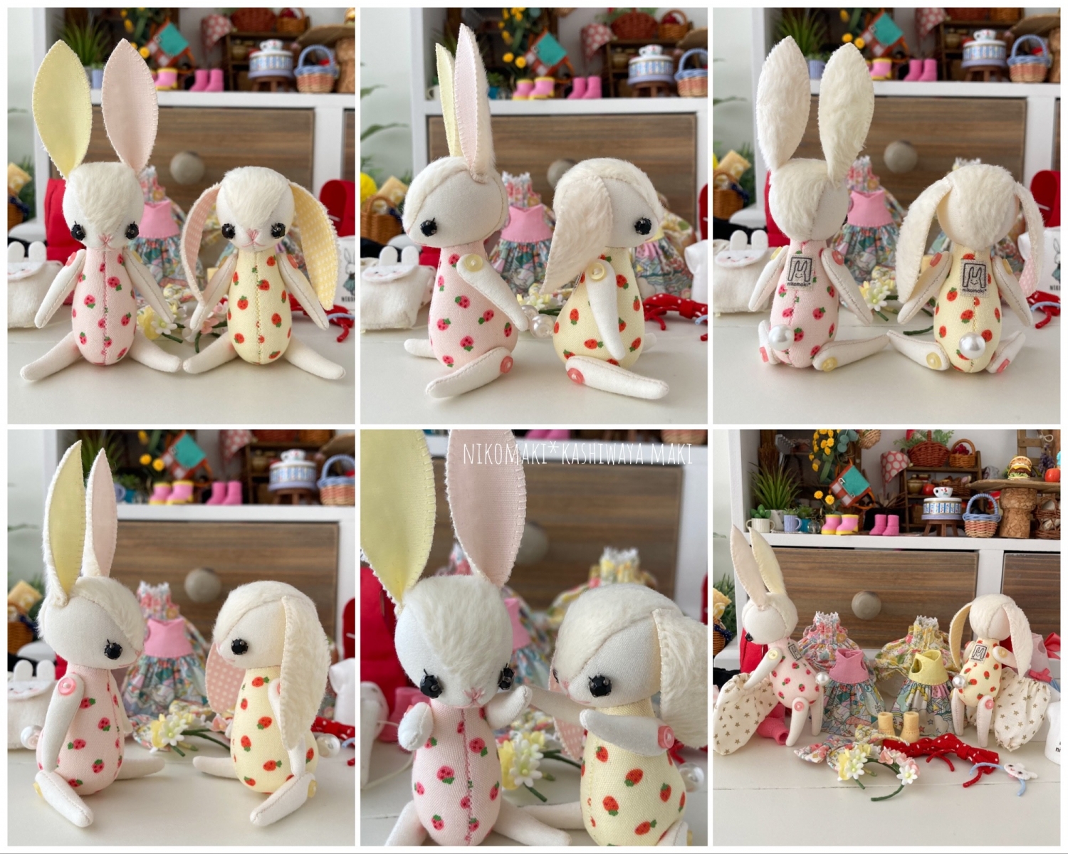 オーダー ふたごのチビうさぎ Custom Made Little Bunny Twin Sisters Nikomaki Gallery