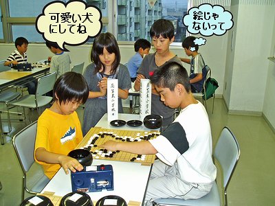 対戦中のスナップ
