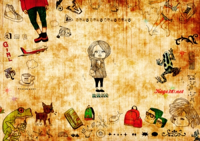 コピックイラスト雨