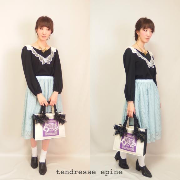 大人可愛いお洋服通販 リボンレースワンピース着まわし