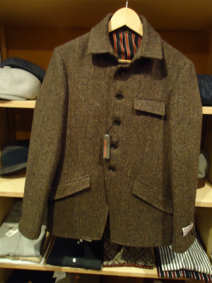 REATS TAILOR ZAZOUS × ハリスツイード シングルPコート