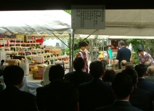 菓子奉納・商売繁盛祈願