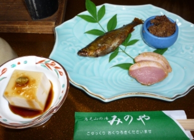 鮎の甘露煮と合鴨