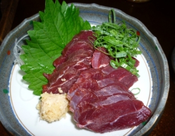 鹿のお刺身