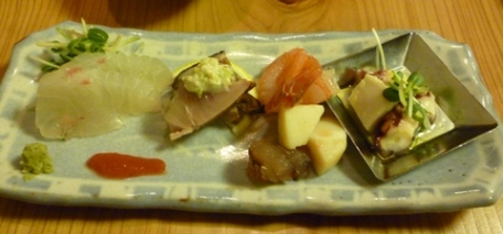 鯛の刺身ほか