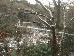 天龍峡 雪2
