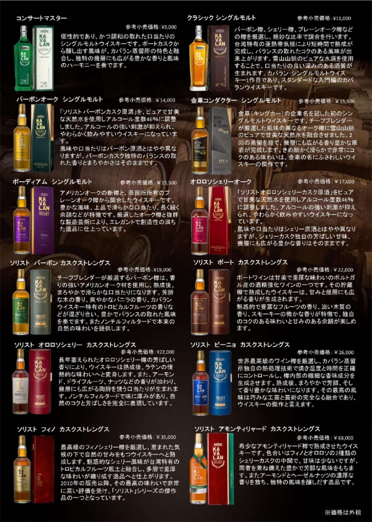 台湾発プレミアムウイスキー「カバラン」新発売 | 新着情報
