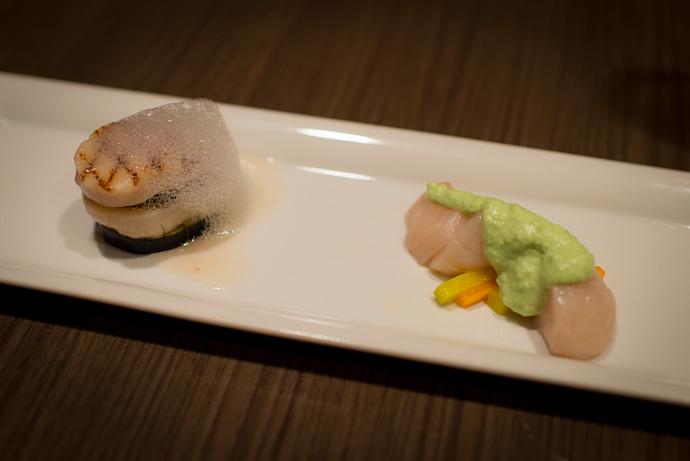 帆立2種の冷菜