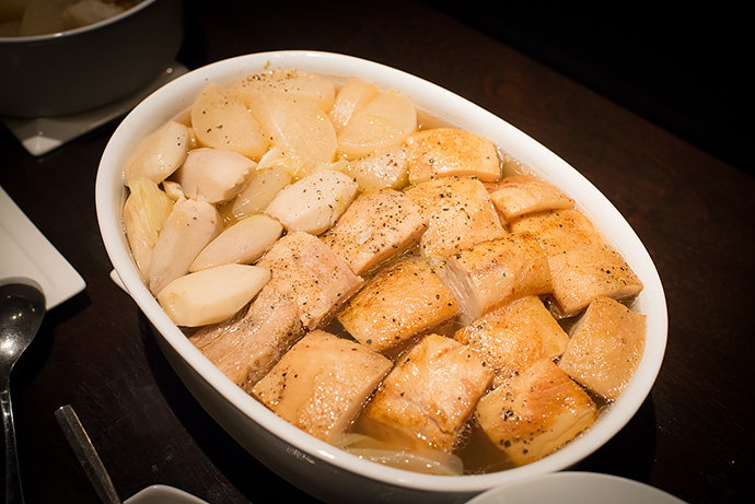 ありが豚バラ肉の軽い煮込みポトフ